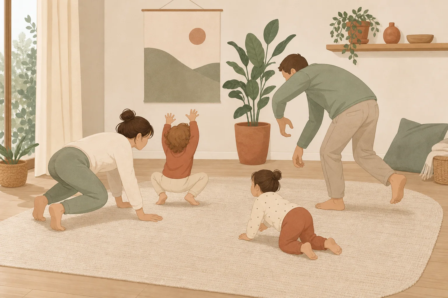 Illustration zur Lomiva-Idee „Tierbewegungen“.