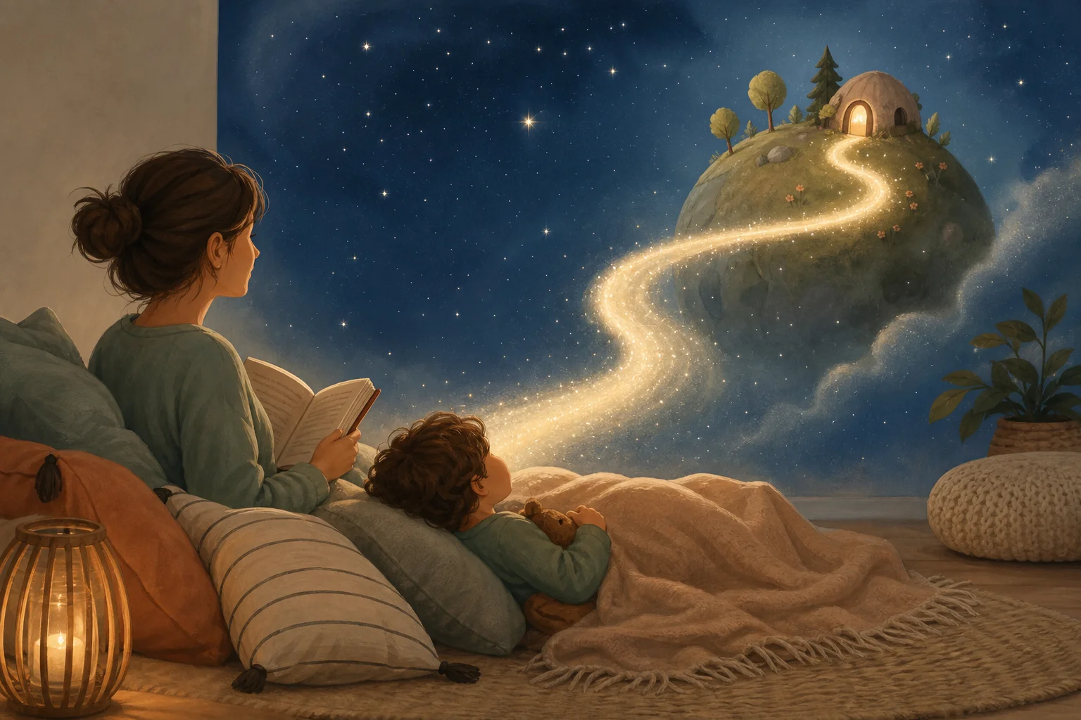 Illustration zur Lomiva-Idee „Sternenreise“.