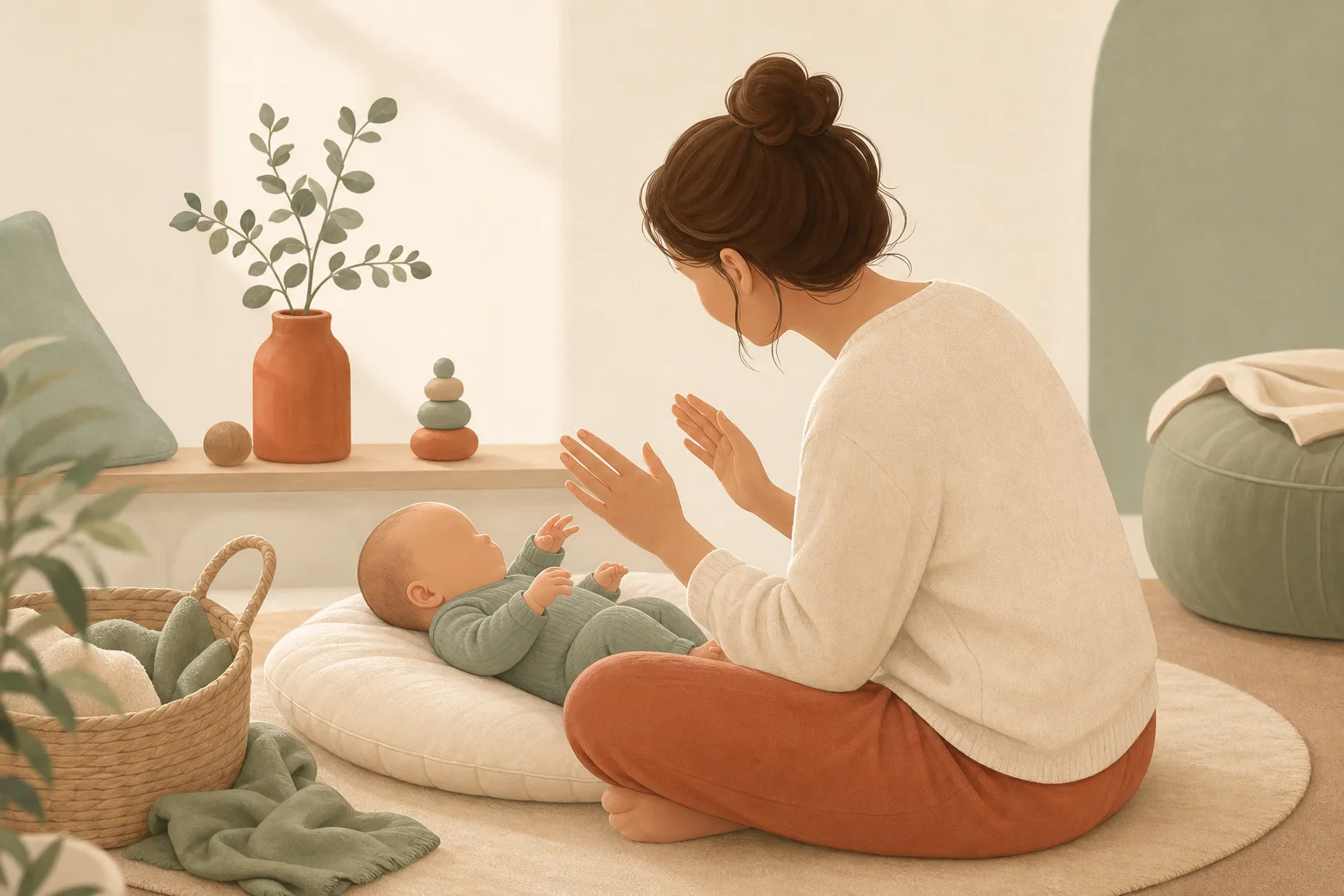 Illustration zur Lomiva-Idee „Reime für kleine Ohren“.