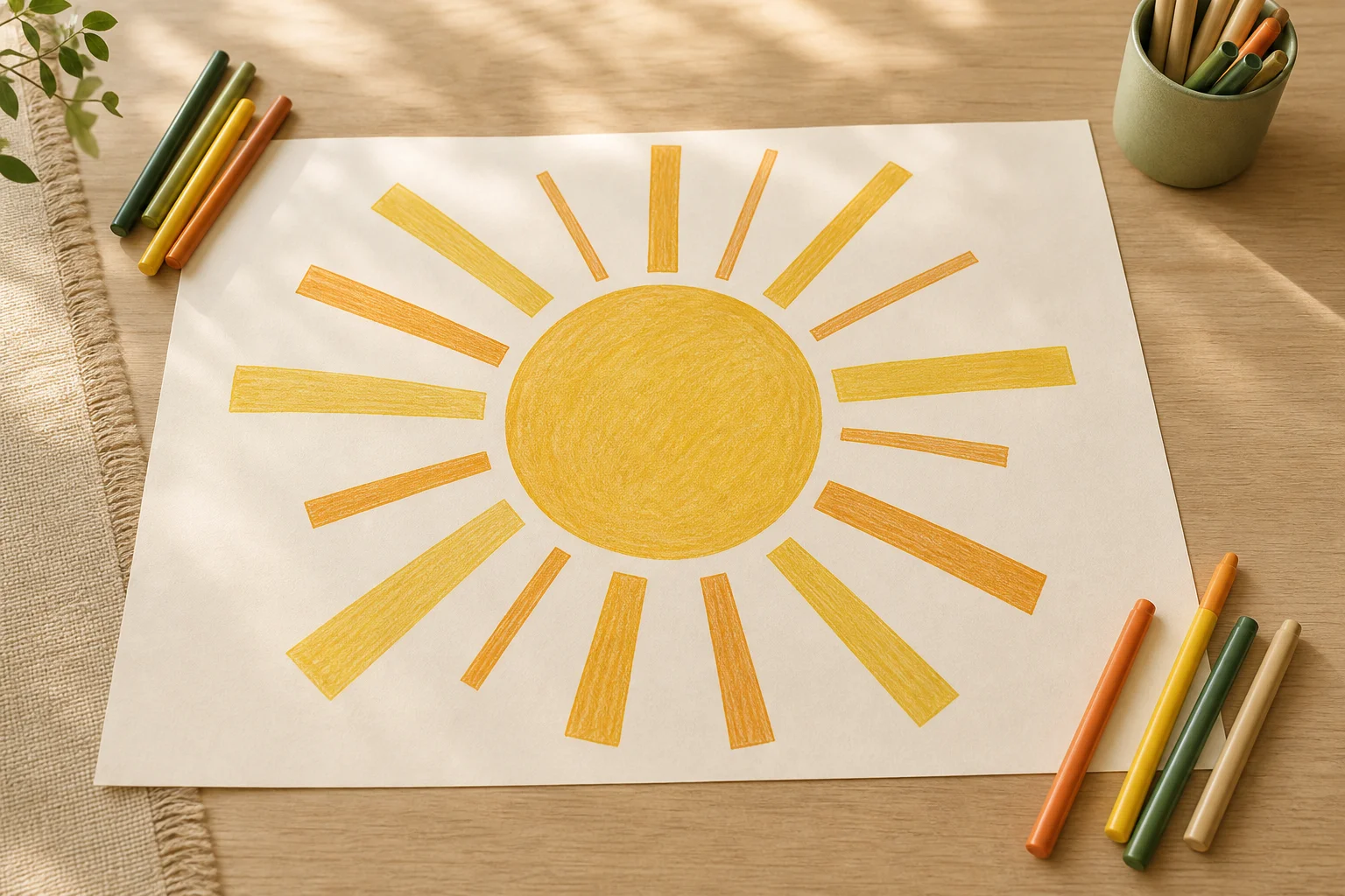 Illustration zur Lomiva-Idee „Stärken-Sonne für die Familie“.