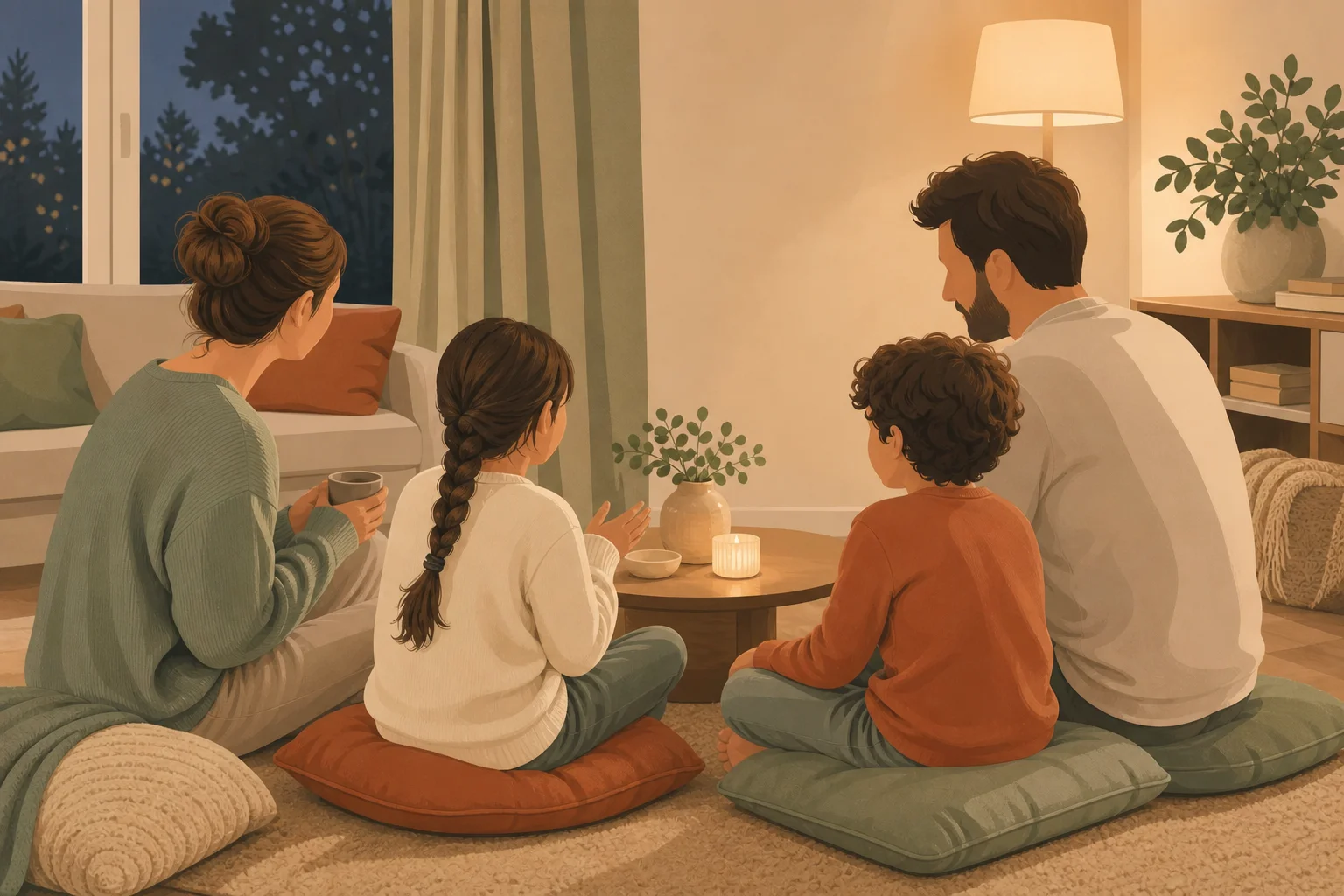Illustration zur Lomiva-Idee „Drei schöne Dinge des Tages“.