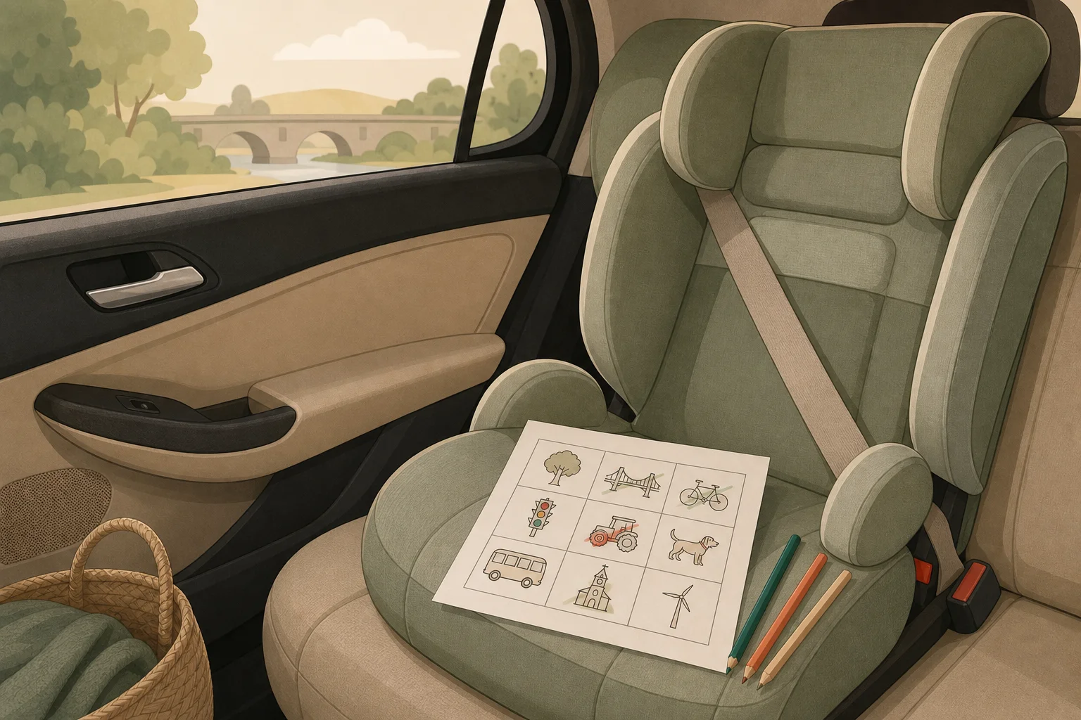Illustration zur Lomiva-Idee „Auto-Bingo“.