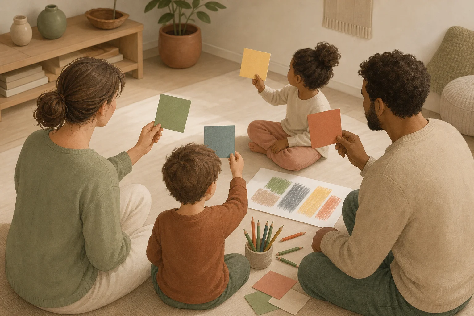 Illustration zur Lomiva-Idee „Gefühle bekommen Farben“.