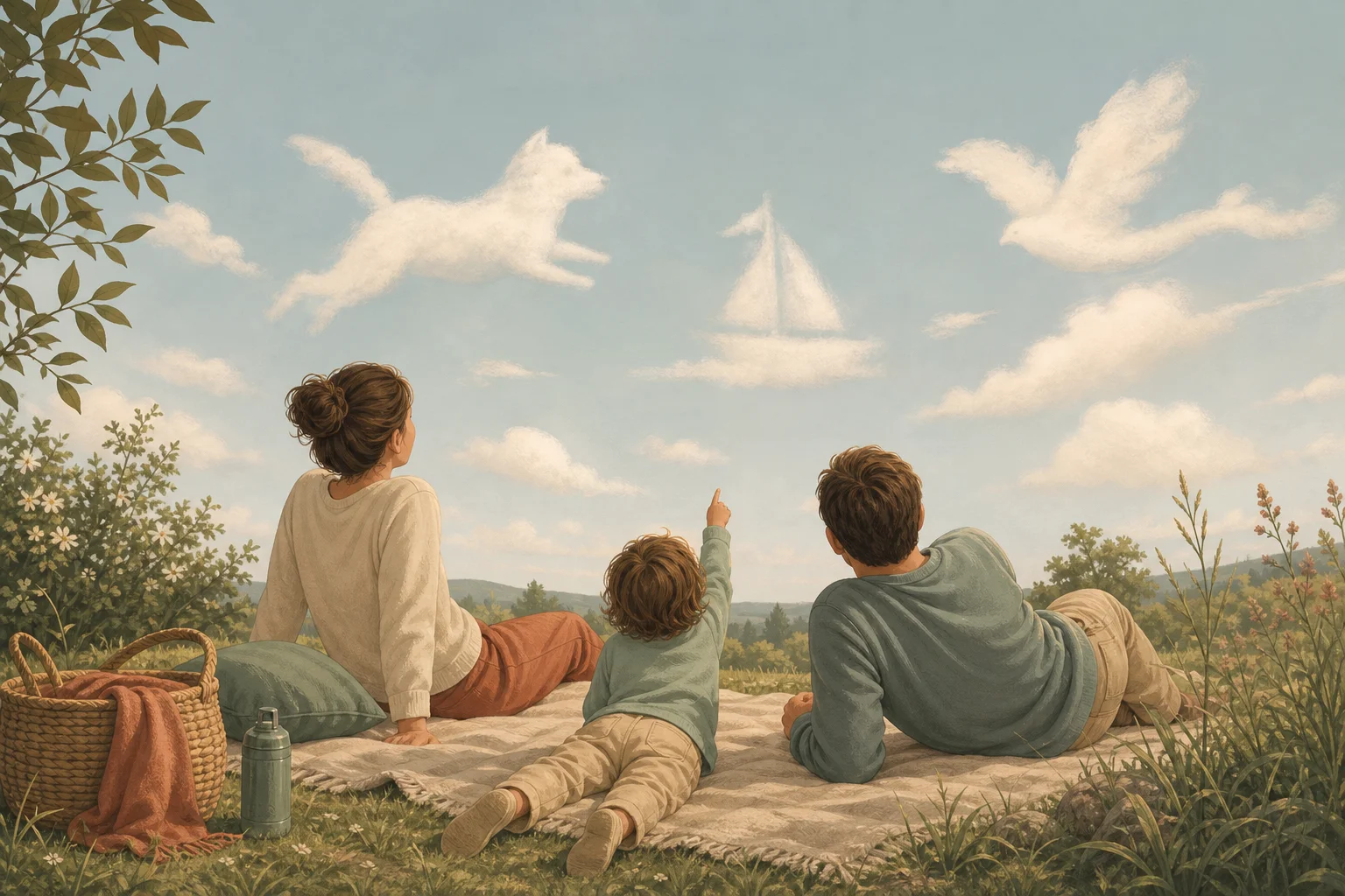 Illustration zur Lomiva-Idee „Wolkenkino für unterwegs“.